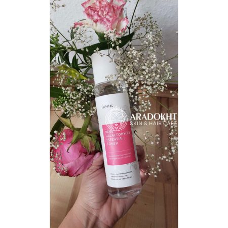 تونر رز گالاکتومایسس آیونیک آبرسان و روشن کننده پوست iUnik Rose Galactomyces Essential Toner