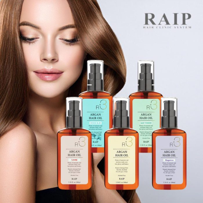 روغن آرگان ریپ نرم کننده و مرطوب کننده مو RAIP R3 Argan Hair Oil