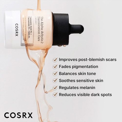 سرم آلفا آربوتین 2 درصد کوزارکس ضد لک و روشن کننده پوست COSRX The Alpha-Arbutin 2 Discoloration Care serum