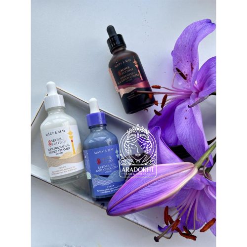 سرم تریپل ویتامین نیاسینامید 10 درصد و برنج مری اند می روشن کننده پوست Mary & May Rice Niacin 10% Triple Vitamin Serum