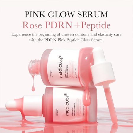 سرم صورتی روشن کننده پپتاید و PDRN مدی کیوب Medicube PDRN Pink Peptide Serum