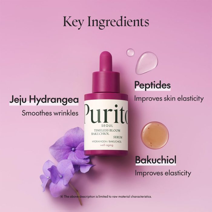 سرم ضد چروک و جوانساز باکوچیول بلوم پیوریتو Purito SEOUL Timeless Bloom Bakuchiol Serum