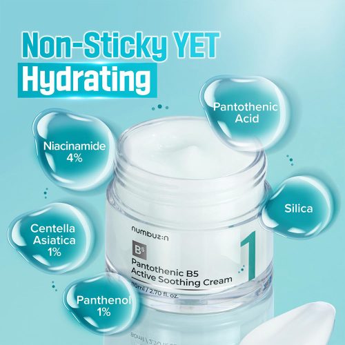 سوتینگ کرم شماره 1 نامبوزین مرطوب کننده و تسکین دهنده پوست Numbuzin No.1 Pantothenic B5 Active Soothing Cream