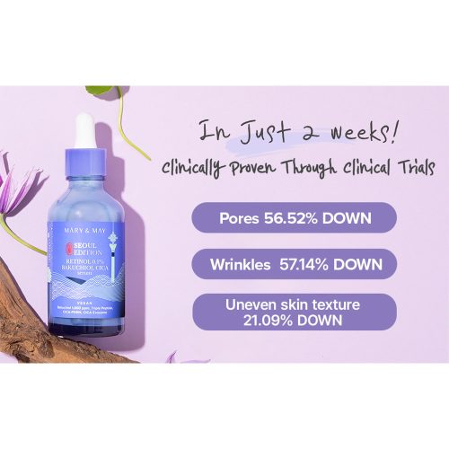 سیکا سرم رتینول باکوچیول مری اند می Mary & May Retinol 0.1% Bakuchiol Cica Serum Seoul Edition
