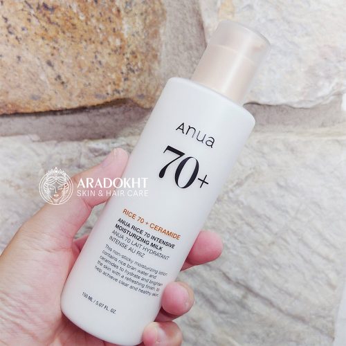 لوسیون برنج و سراماید آنوا مرطوب کننده و روشن کننده پوست Anua Rice 70 Intensive Moisturizing Milk