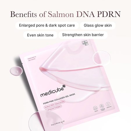 ماسک ژلی PDRN و کلاژن مدی کیوب MEDICUBE PDRN Pink Collagen Gel Mask