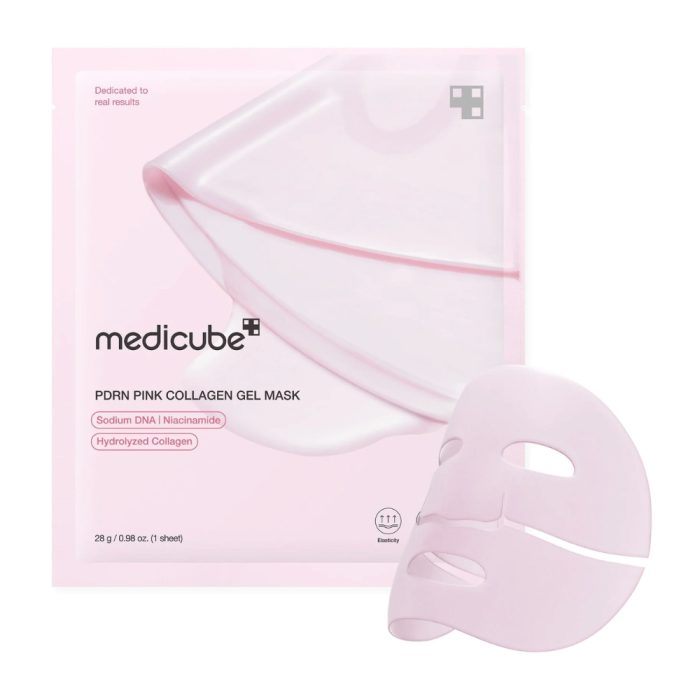 ماسک ژلی PDRN و کلاژن مدی کیوب MEDICUBE PDRN Pink Collagen Gel Mask