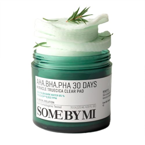 پد لایه بردار و ضد جوش میراکل سام بای می AHA BHA PHA 30 Days Miracle Truecica Clear Pad