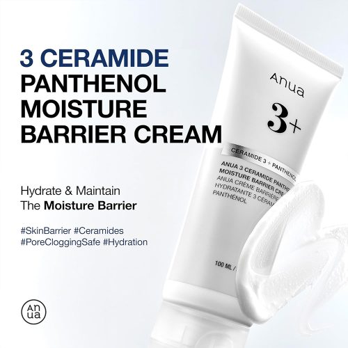 کرم 3 سراماید و پنتنول آنوا مرطوب کننده و تقویت کننده سد دفاعی پوست Anua 3 Ceramide Panthenol Moisture Barrier Cream