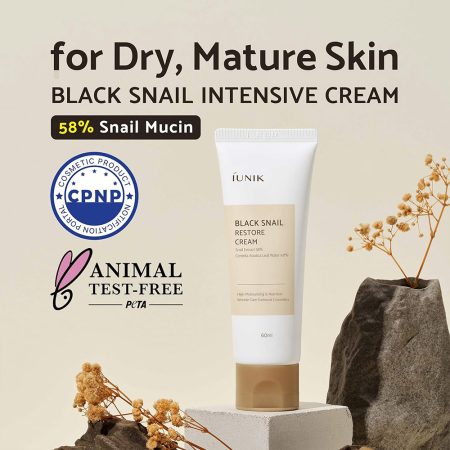 کرم ترمیم کننده حلزون سیاه آیونیک iUNIK Black Snail Restore Cream