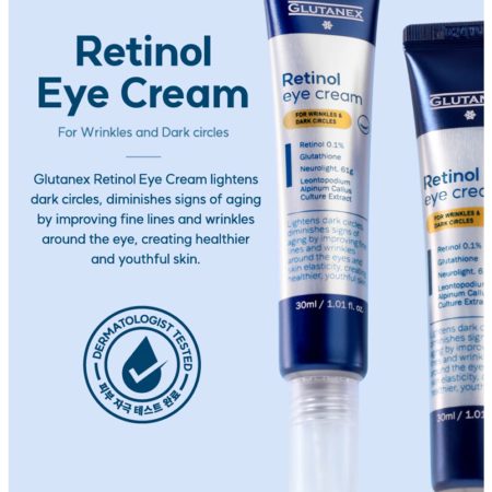 کرم دور چشم رتینول گلوتانکس نکسوس فارما روشن کننده و ضد چروک Nexus Pharma Glutanex Retinol Eye Cream