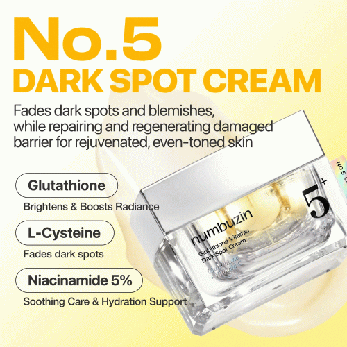 کرم گلوتاتیون شماره 5 نامبوزین ضدلک و روشن کننده قوی پوست Numbuzin No.5 Vitamin Glutathione Dark Spot Laser Cream