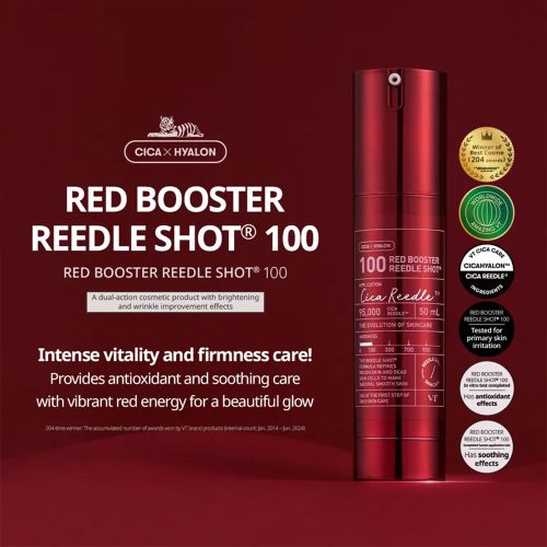 سرم ریدل شات رد بوستر 100 وی تی کازمتیک VT COSMETICS Red Booster Reedle Shot 100