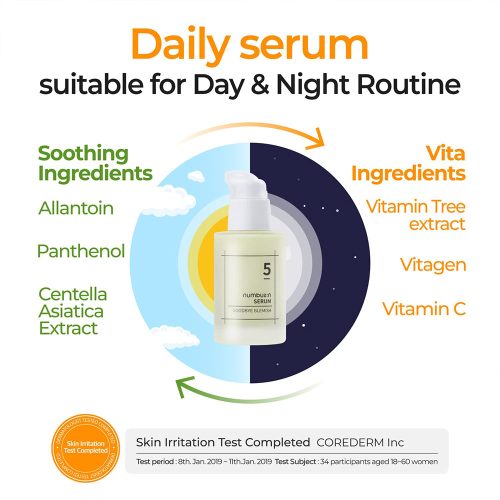 سرم ضد لک و قرمزی گودبای بلمیش شماره 5 نامبوزین Numbuzin No.5 Goodbye Blemish Serum