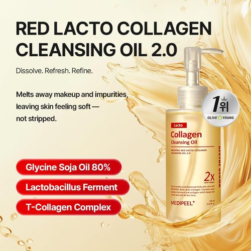 شوینده روغنی لاکتو کلاژن قرمز مدی پیل MEDI-PEEL Red Lacto Collagen Cleansing Oil