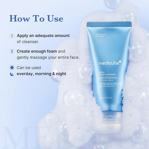 فوم شستشوی کنترل منافذ مدی کیوب Medicube Zero Foam Cleanser