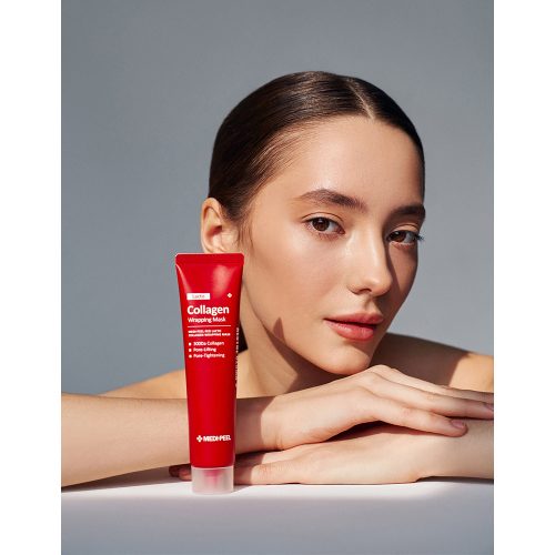 ماسک جوانساز و لیفت کننده لاکتو کلاژن قرمز مدی پیل MEDI-PEEL Red Lacto Collagen Wrapping Mask