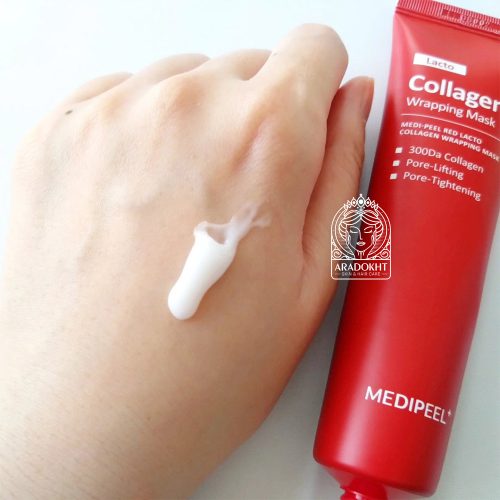 ماسک جوانساز و لیفت کننده لاکتو کلاژن قرمز مدی پیل MEDI-PEEL Red Lacto Collagen Wrapping Mask