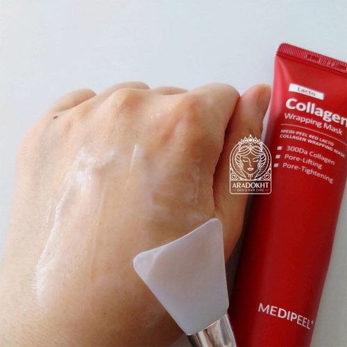 ماسک جوانساز و لیفت کننده لاکتو کلاژن قرمز مدی پیل MEDI-PEEL Red Lacto Collagen Wrapping Mask