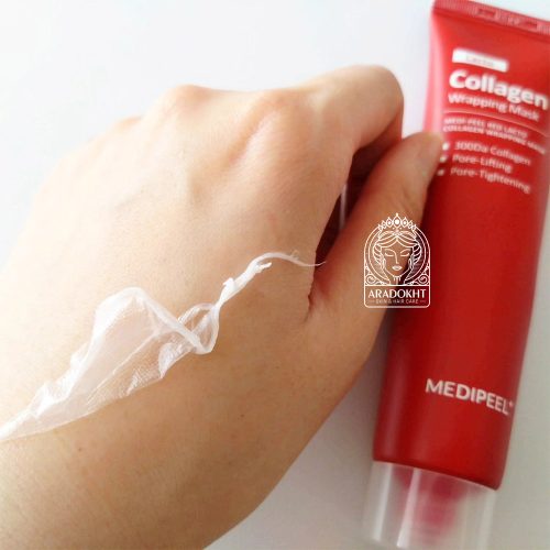 ماسک جوانساز و لیفت کننده لاکتو کلاژن قرمز مدی پیل MEDI-PEEL Red Lacto Collagen Wrapping Mask