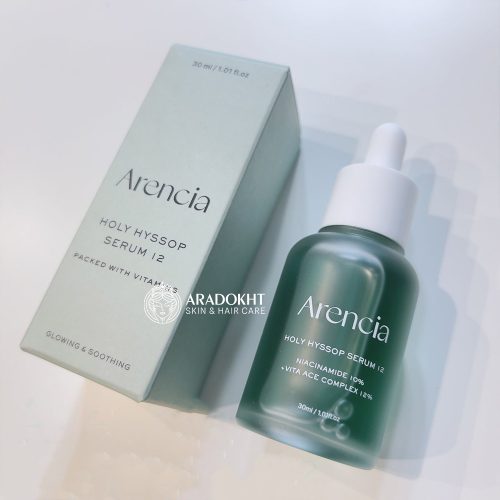سرم تسکین دهنده و روشن کننده زوفا مقدس آرنسیا Arencia Holy Hyssop Serum 12