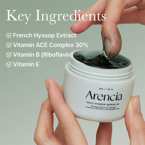 سرم ماسک تسکین دهنده و درخشان کننده زوفا مقدس آرنسیا Arencia Holy Hyssop Serum 30