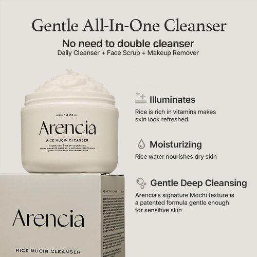 پاک کننده عمقی موچی برنج و موسین حلزون آرنسیا ARENCIA Rice Mucin Cleanser