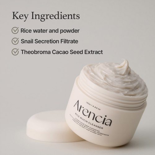 پاک کننده عمقی موچی برنج و موسین حلزون آرنسیا ARENCIA Rice Mucin Cleanser