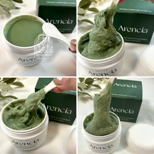 پاک کننده عمقی موچی برنج و چای سبز آرنسیا تسکین دهنده و کنترل چربی پوست Arencia Fresh Green Rice Mochi Cleanser