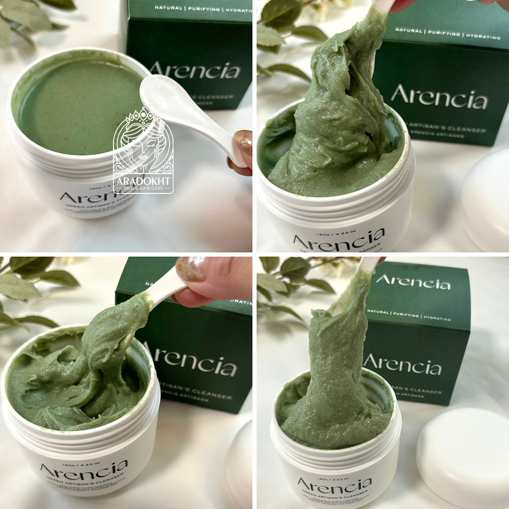 پاک کننده عمقی موچی برنج و چای سبز آرنسیا تسکین دهنده و کنترل چربی پوست Arencia Fresh Green Rice Mochi Cleanser