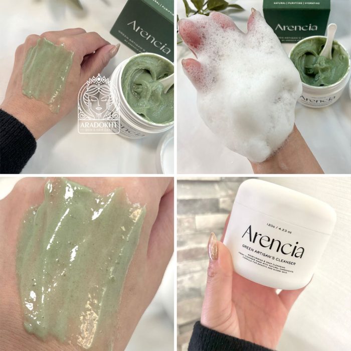 پاک کننده عمقی موچی برنج و چای سبز آرنسیا تسکین دهنده و کنترل چربی پوست Arencia Fresh Green Rice Mochi Cleanser