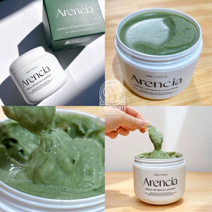 پاک کننده عمقی موچی برنج و چای سبز آرنسیا تسکین دهنده و کنترل چربی پوست Arencia Fresh Green Rice Mochi Cleanser