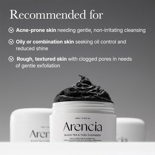 پاک کننده عمقی چای سیاه و یوجا آرنسیا ARENCIA Black Tea & Yuzu Cleanser