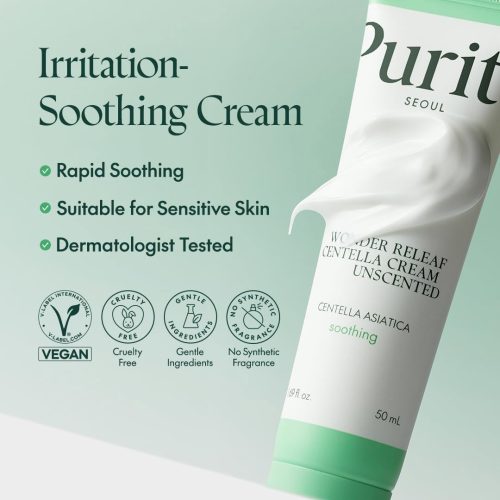 کرم ترمیم کننده و مرطوب کننده بدون عطر سنتلا پیوریتو Purito SEOUL Centella Unscented Recovery Cream