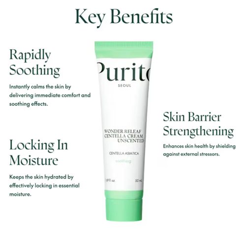 کرم ترمیم کننده و مرطوب کننده بدون عطر سنتلا پیوریتو Purito SEOUL Centella Unscented Recovery Cream