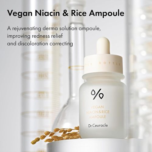 آمپول روشن کننده نیاسینامید و برنج دکتر سراکل Dr. Ceuracle Vegan Niacin & Rice Ampoule