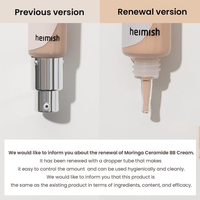 بی بی کرم مورینگا سرامید هیمیش Heimish Moringa Ceramide BB Cream SPF 30