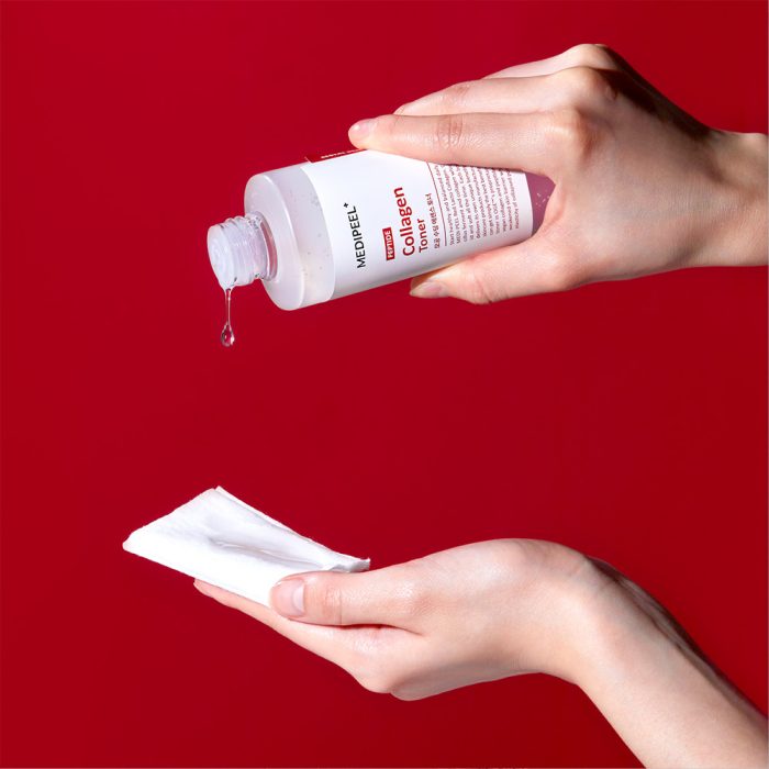تونر اسنس تسکین دهنده لاکتو کلاژن قرمز مدی پیل Medi-Peel Red Lacto Collagen Soothing Essence Toner