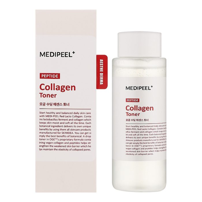 تونر اسنس تسکین دهنده لاکتو کلاژن قرمز مدی پیل Medi-Peel Red Lacto Collagen Soothing Essence Toner