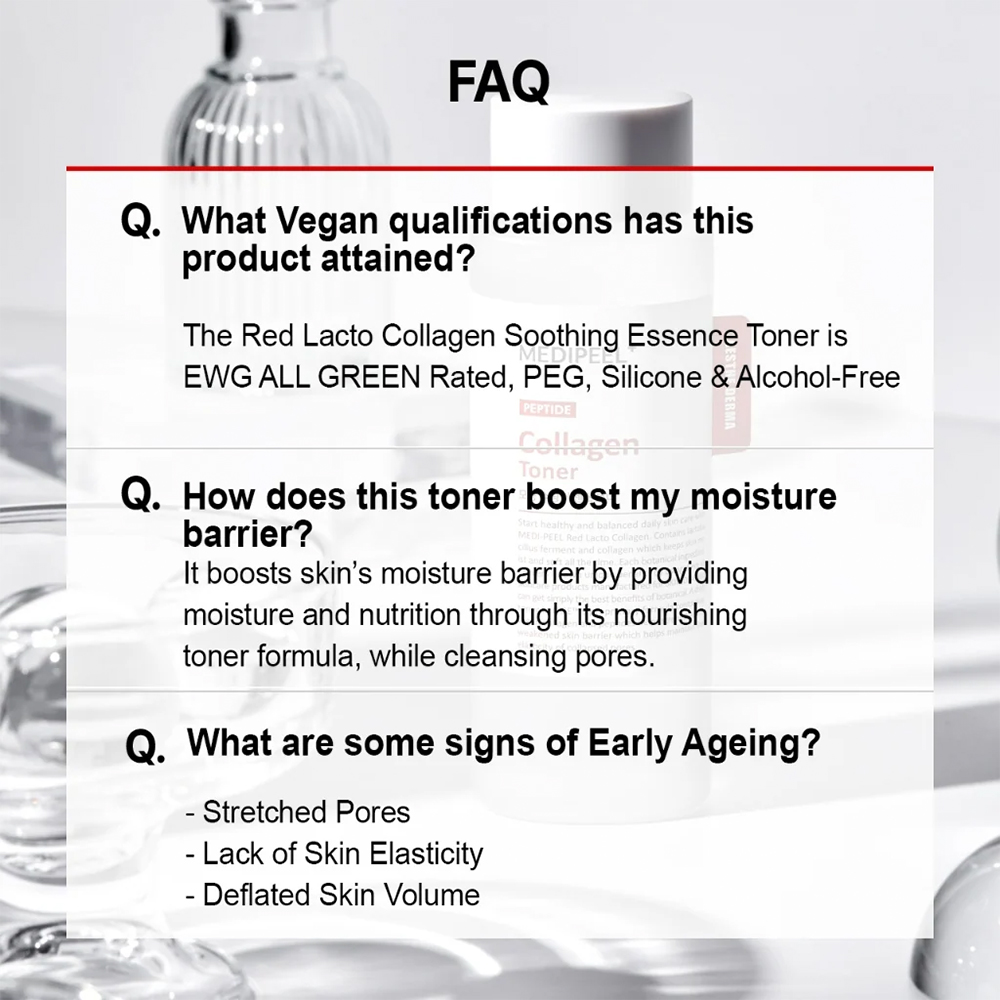 تونر اسنس تسکین دهنده لاکتو کلاژن قرمز مدی پیل Medi-Peel Red Lacto Collagen Soothing Essence Toner