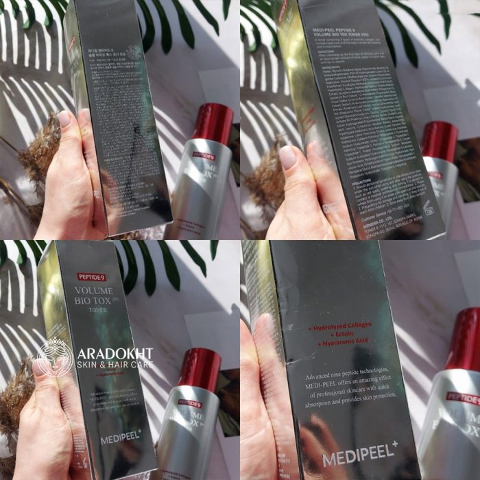 تونر ضدچروک و آبرسان بایو توکس 9پپتاید مدی پیل Medi-Peel Peptide 9 Volume Bio Tox Toner Pro