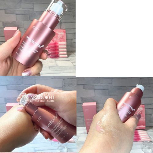سرم اگزوزوم PDRN شات 2000 مدی کیوب ضد چروک و روشن کننده PDRN PINK EXOSOME SHOT SERUM 2000