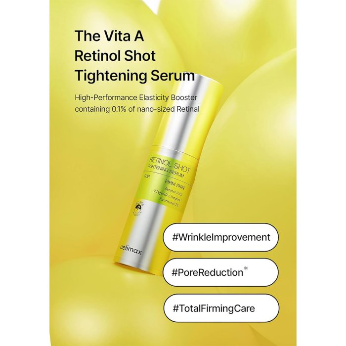 سرم ضد چروک رتینول شات سلیمکس Celimax the vita-a retinol shot tightening serum