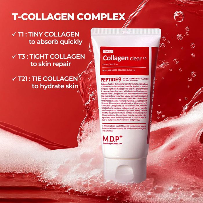 فوم شوینده لاکتو کلاژن قرمز مدی پیل Medi-Peel Red Lacto Collagen Clear 2.0
