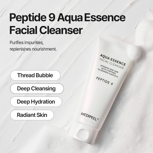 فوم ضد چروک و روشن کننده 9 پپتاید آکوا اسنس مدی پیل Medi-Peel Peptide 9 Aqua Essence Facial Cleanser