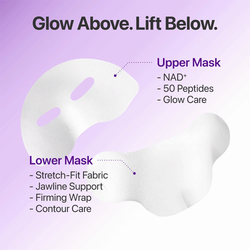 ماسک ضد چروک بایو لیفتینگ شماره 9 نامبوزین Numbuzin No.9 Sheet Mask NAD+ BIO Lifting-sil Full Face Mask
