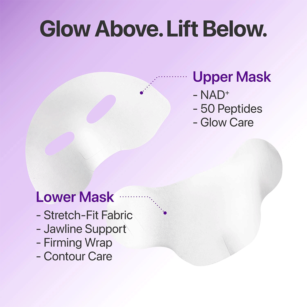 ماسک ضد چروک بایو لیفتینگ شماره 9 نامبوزین Numbuzin No.9 Sheet Mask NAD+ BIO Lifting-sil Full Face Mask
