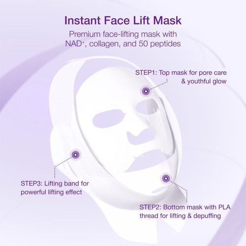 ماسک ضد چروک بایو لیفتیگ شماره 9 نامبوزین Numbuzin No.9 Sheet Mask NAD+ BIO Lifting-sil Full Face Mask