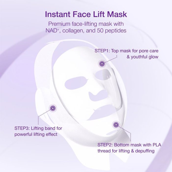 ماسک ضد چروک بایو لیفتیگ شماره 9 نامبوزین Numbuzin No.9 Sheet Mask NAD+ BIO Lifting-sil Full Face Mask