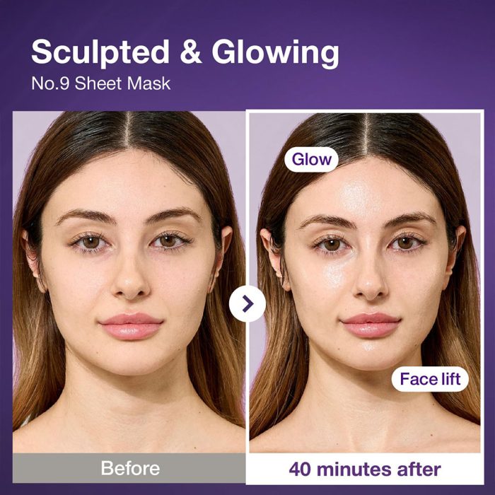 ماسک ضد چروک بایو لیفتیگ شماره 9 نامبوزین Numbuzin No.9 Sheet Mask NAD+ BIO Lifting-sil Full Face Mask